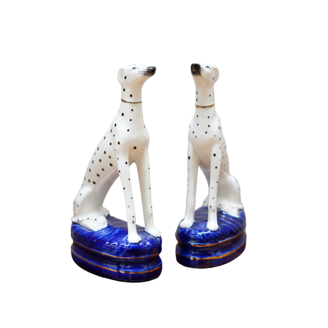 FITZ & FLOYD DALMATIAN BOOKENDS