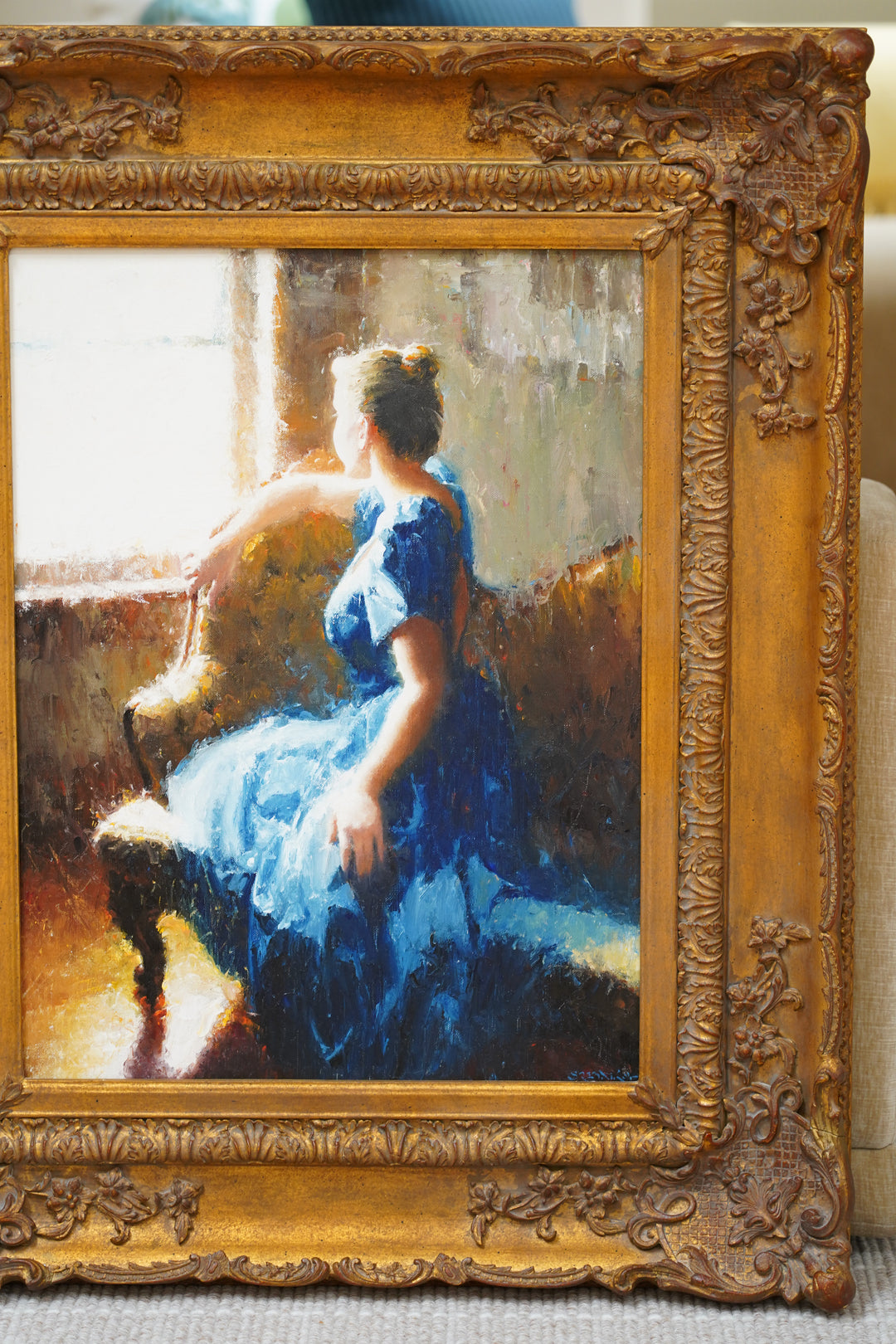 “EN L’ ATTENDANT” OIL PAINTING BY CRAIG SREBNIK