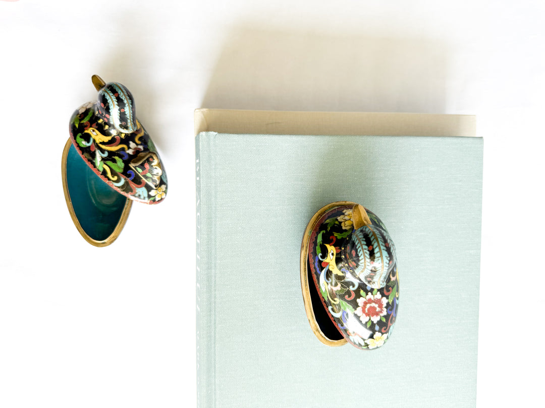 Cloisonné Duck Trinket Box