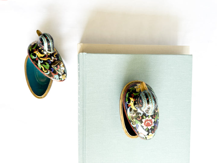 Cloisonné Duck Trinket Box