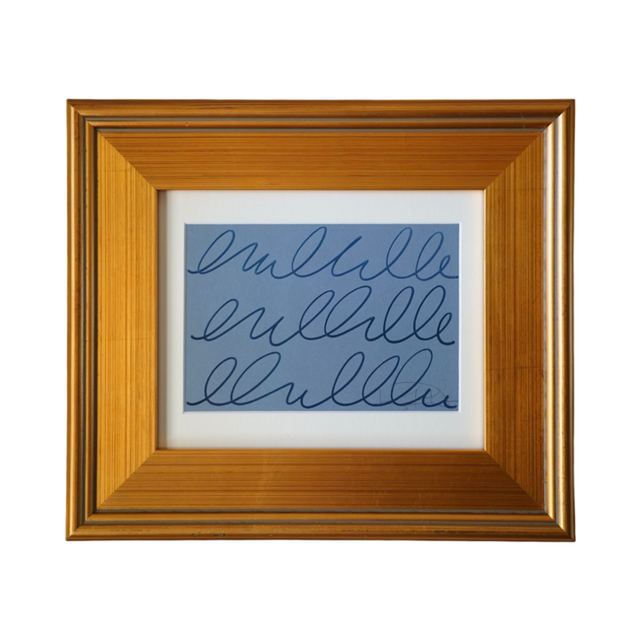 KAYCE HUGHES FRAMED ART BLUE