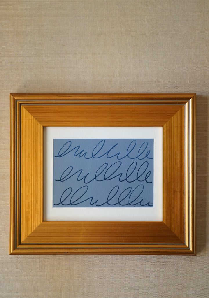 KAYCE HUGHES FRAMED ART BLUE