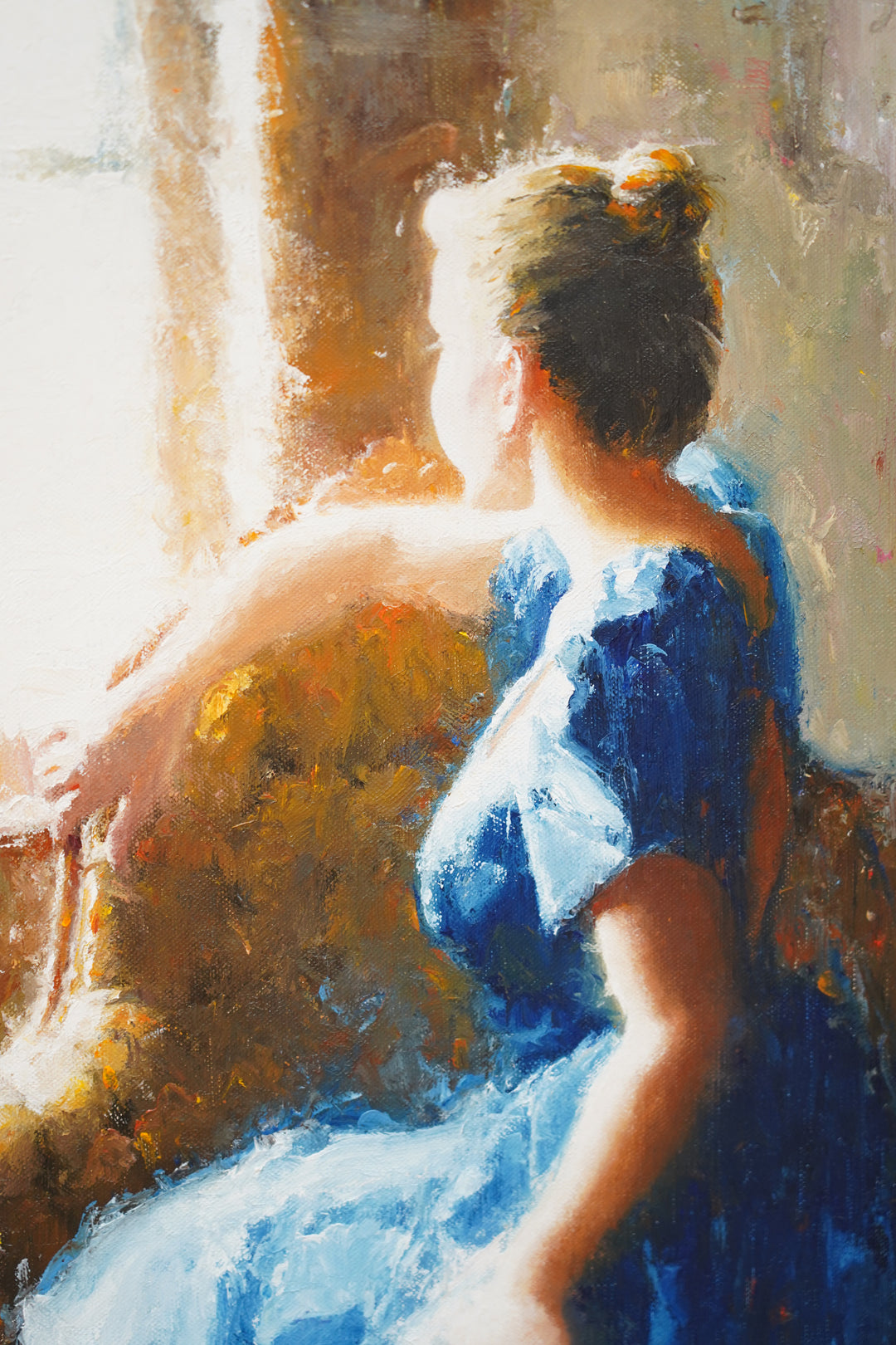 “EN L’ ATTENDANT” OIL PAINTING BY CRAIG SREBNIK