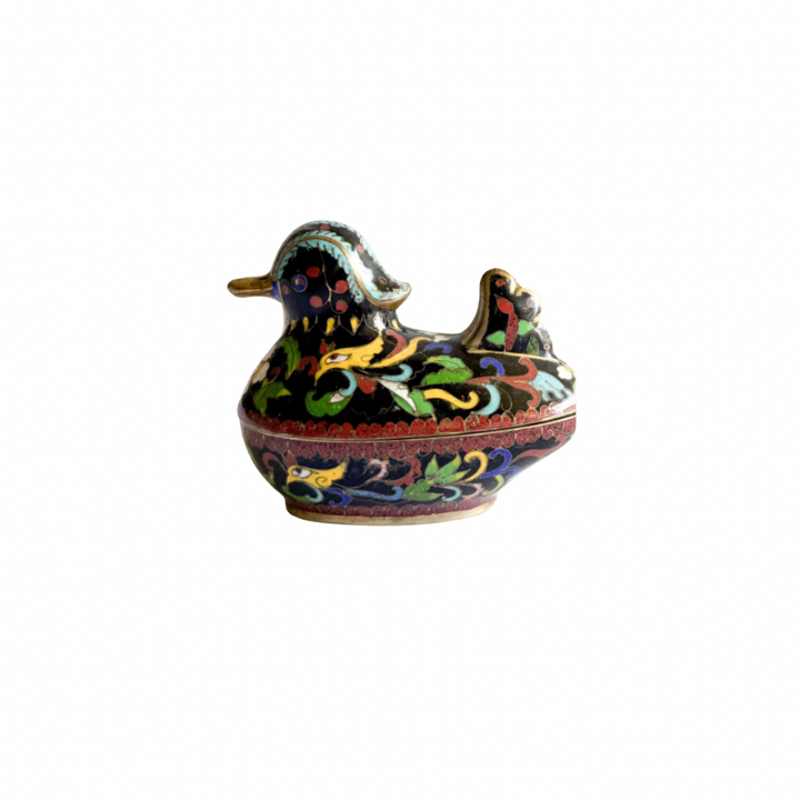 Cloisonné Duck Trinket Box