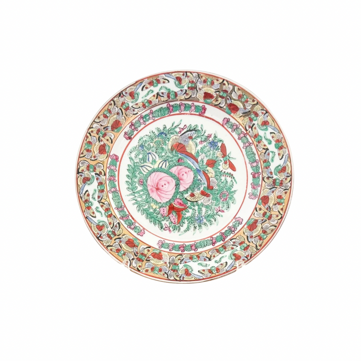 Vintage rose medallion plate