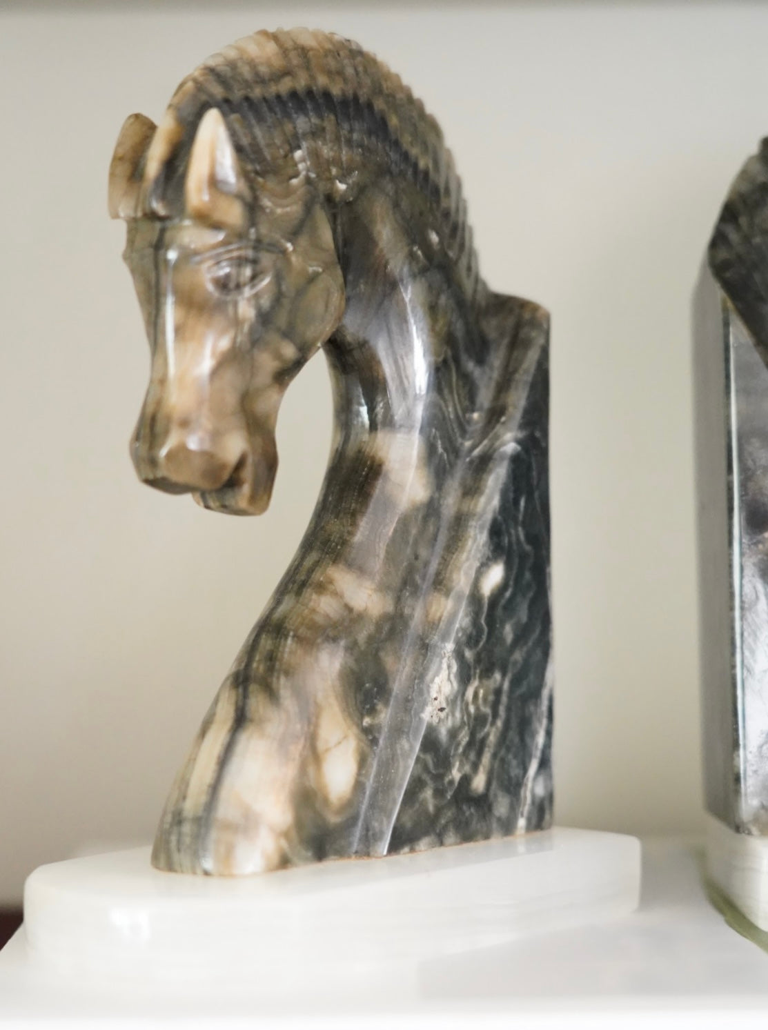 ART DECO MARBLE BOOKENDS