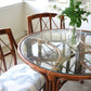ROUND BAMBOO TABLE WITH CHAIRS