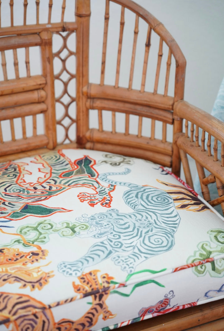 PAIR OF VINTAGE THOMASVILLE RATTAN CHAIRS