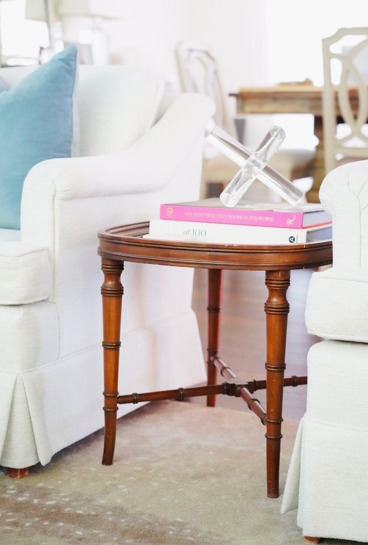 CHINOISERIE FAUX BAMBOO TRAY TABLE