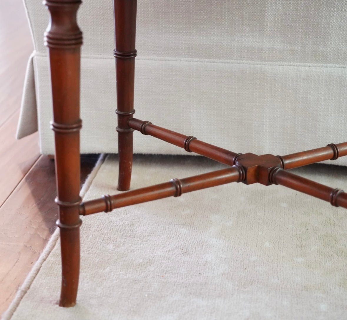 CHINOISERIE FAUX BAMBOO TRAY TABLE