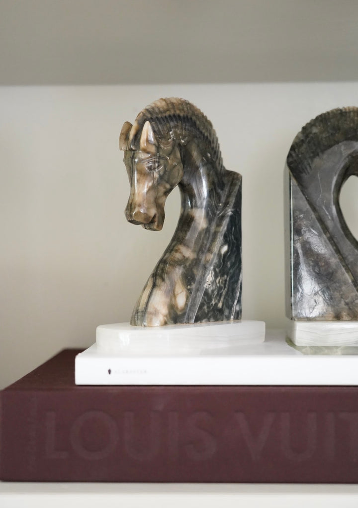 ART DECO MARBLE BOOKENDS