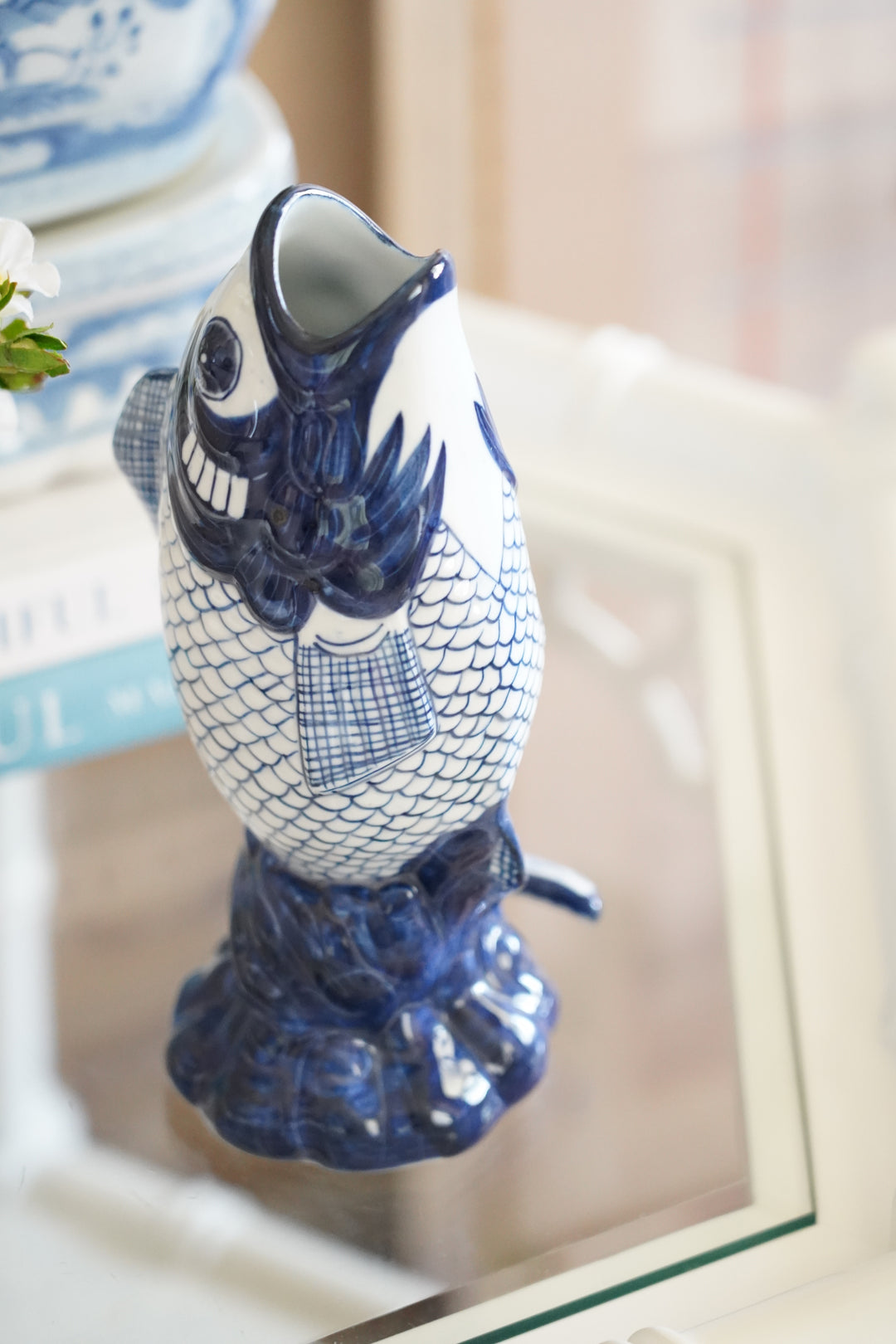 BLUE & WHITE KOI FISH