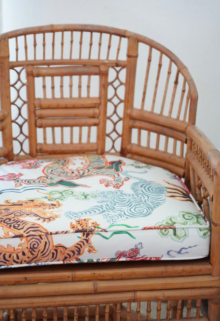 PAIR OF VINTAGE THOMASVILLE RATTAN CHAIRS