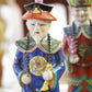 PAIR OF CHINESE PORCELAIN QING EMPEROR FIGURES