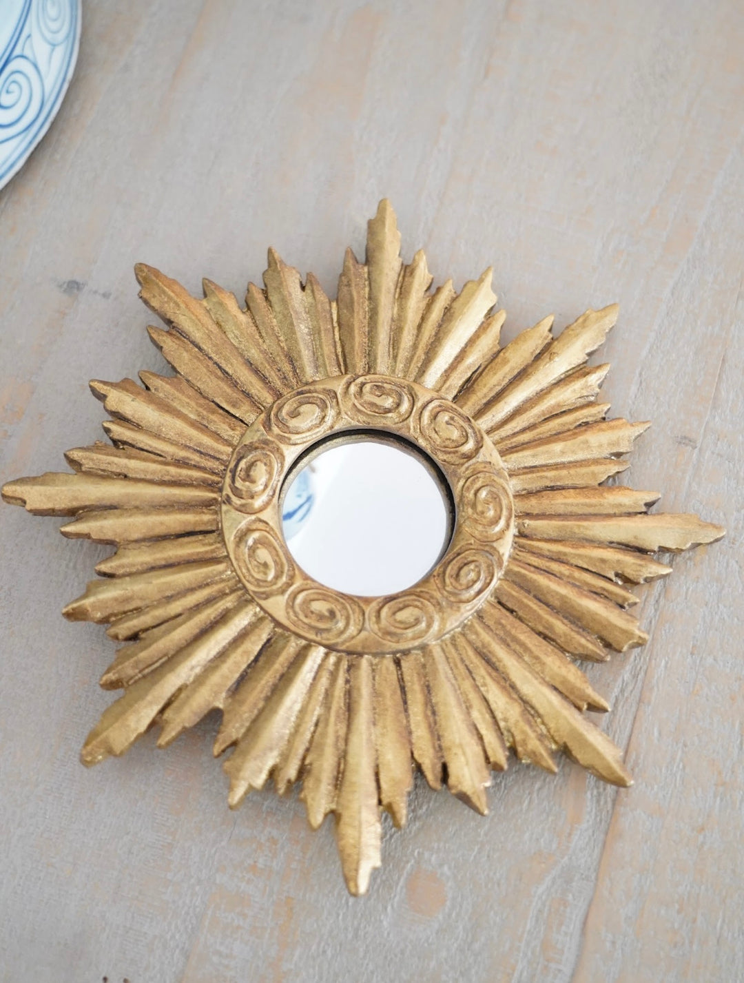 PAIR OF PETITE SUNBURST MIRRORS