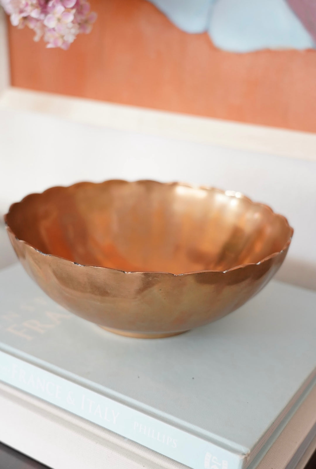 SCALLOP BRASS BOWL