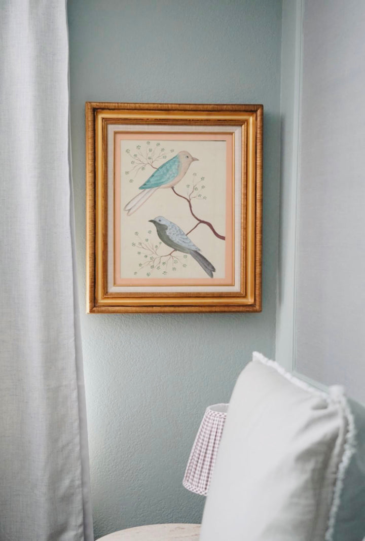 HAND PAINTED BIRD FOLK ART