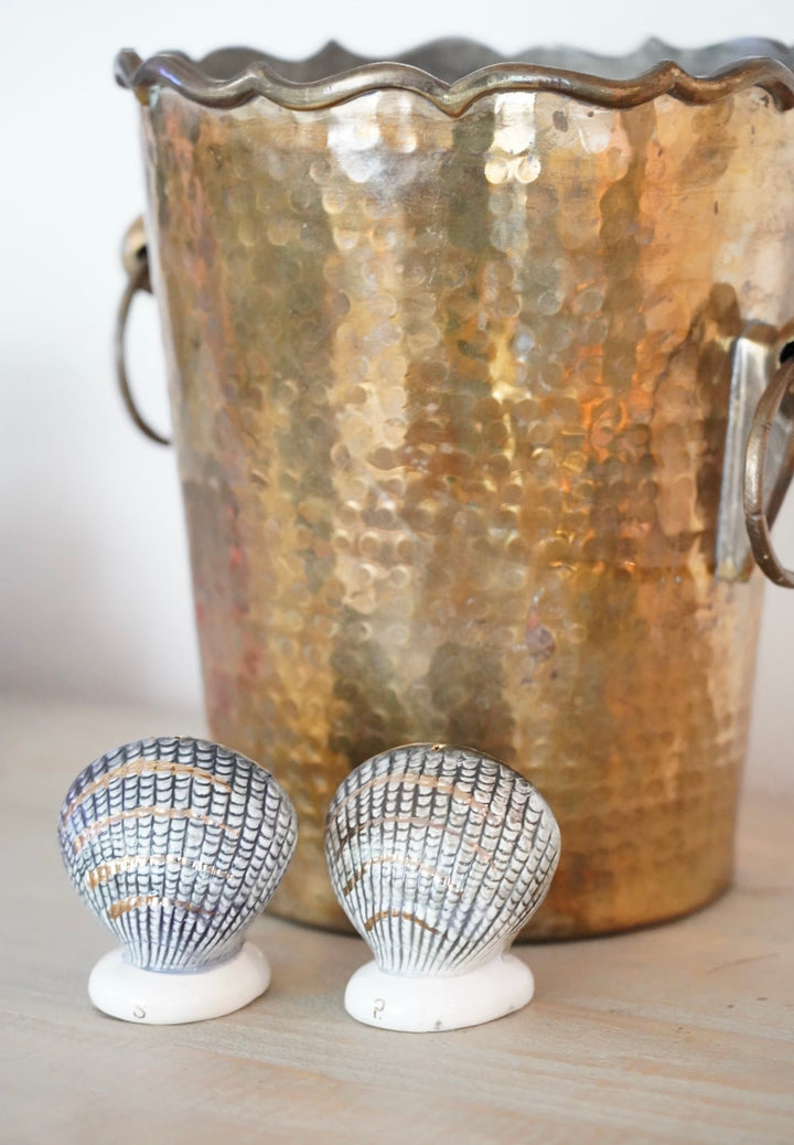 HAMMERED BRASS ICE BUCKET