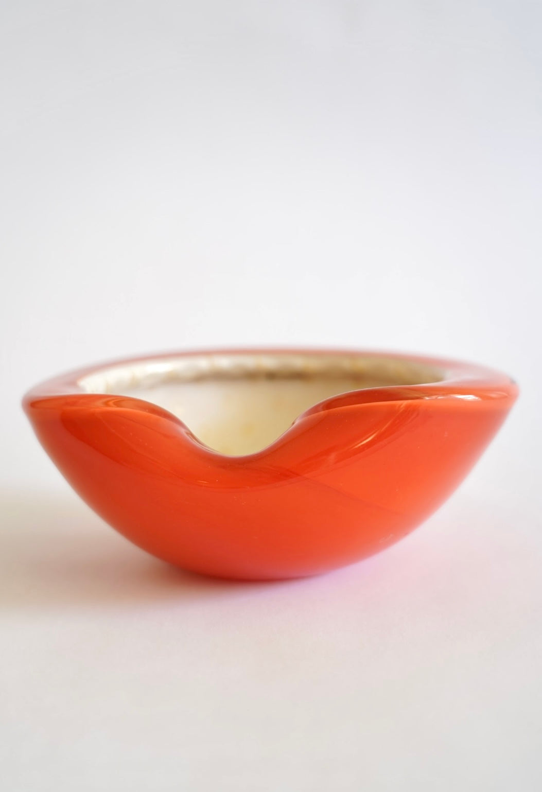 RED ORANGE MURANO BOWL