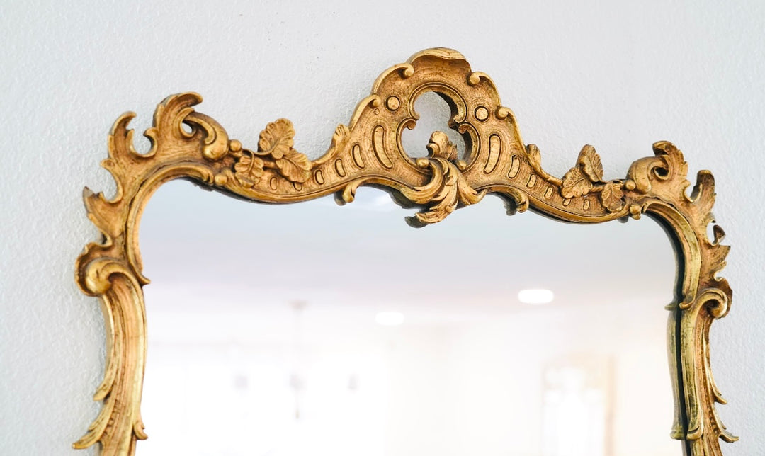 GILT LEAF ACCENT MIRROR