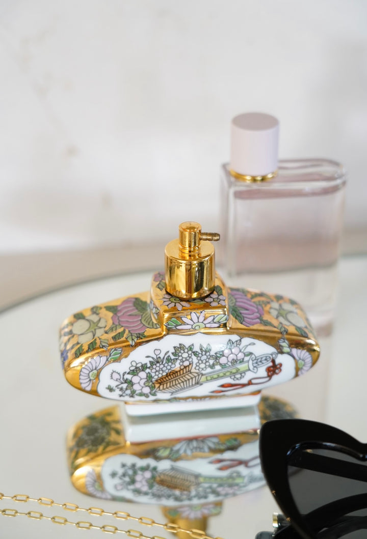 ASIAN FLORAL PERFUME BOTTLE