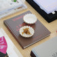 GILT GOLD SUNFLOWER DISHES WITH DISPLAY
