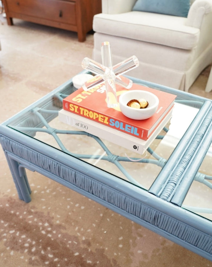 VINTAGE BAMBOO COFFEE TABLE