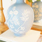 VINTAGE BLUE JASPERWARE STYLE VASE