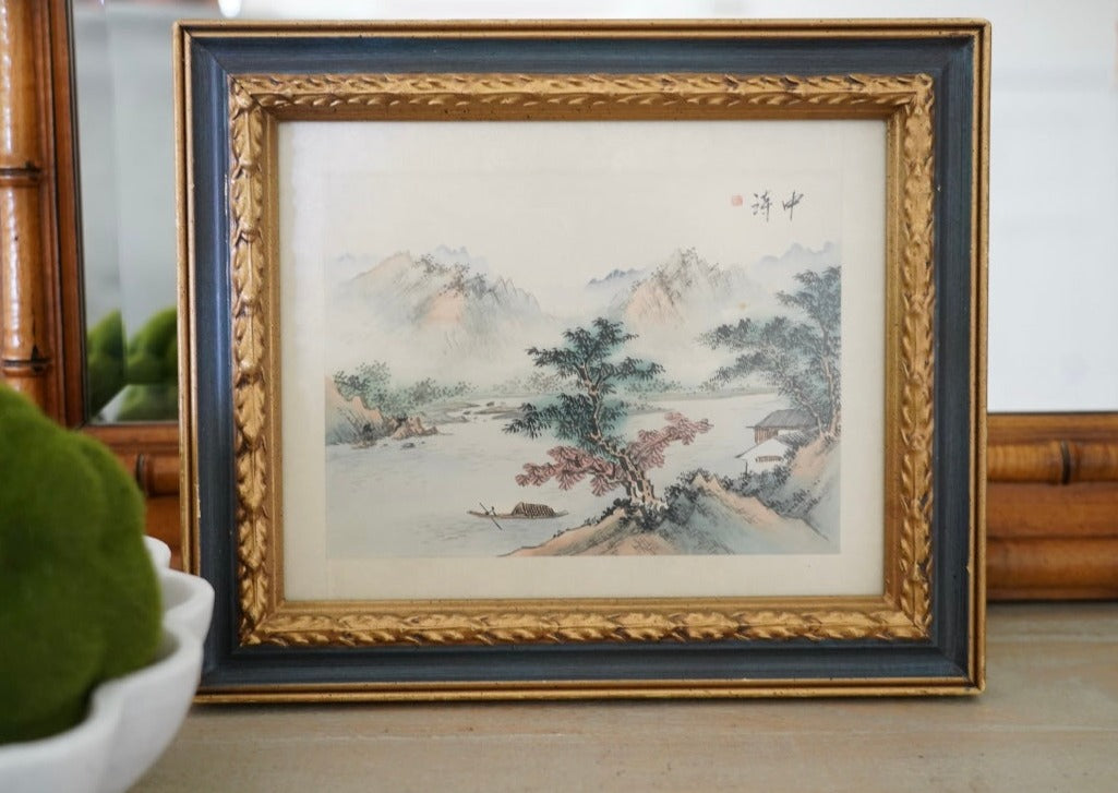 CHINESE WATERCOLOR PAINTING ON SILK