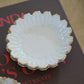 GILT GOLD SUNFLOWER DISHES WITH DISPLAY