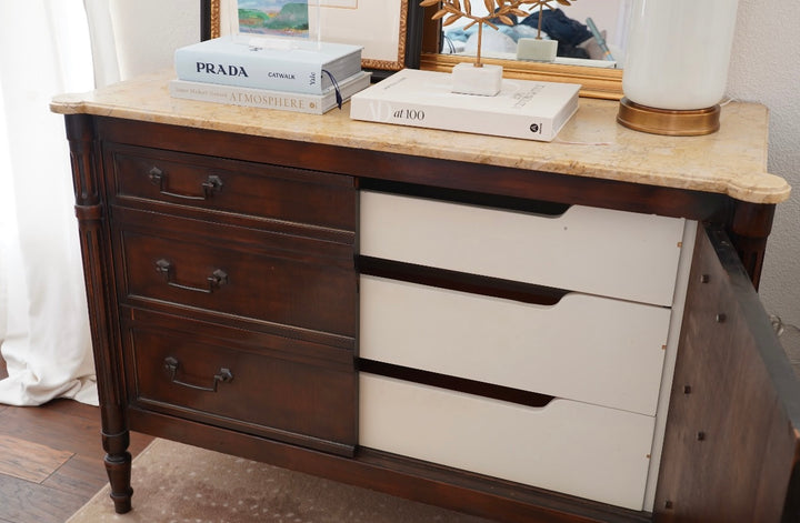 FRENCH MARBLE TOP COMMODE