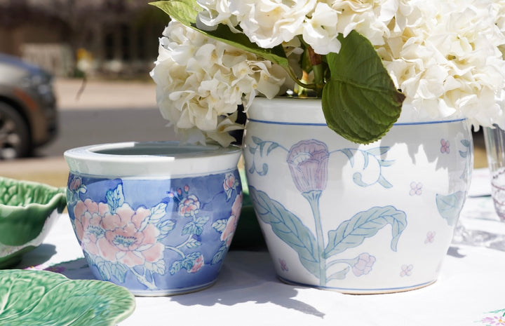 CHINOISERIE FISH BOWL PLANTERS