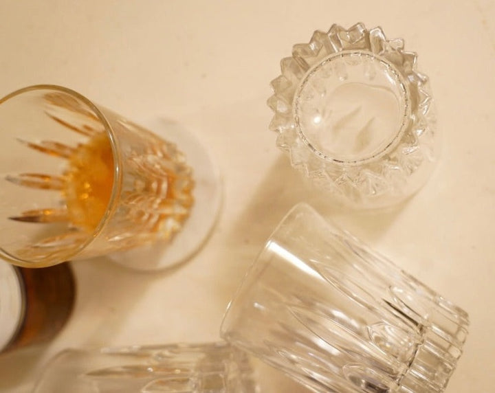 VINTAGE OLD-FASHIONED CRYSTAL LOWBALL GLASSES