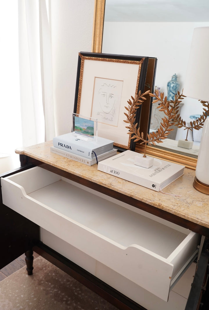 FRENCH MARBLE TOP COMMODE