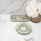VINTAGE WEDGWOOD JASPERWARE GREEN ASHTRAY