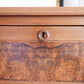 VINTAGE WALNUT CHEST OF DRAWERS WITH BURL WOOD