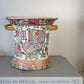 GOLD FAMILLE ROSE MEDALLION VASE