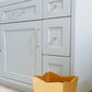 GOLD LEAF WASTEBASKET
