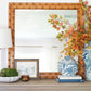 LARGE MID CENTURY BAMBOO MIRROR