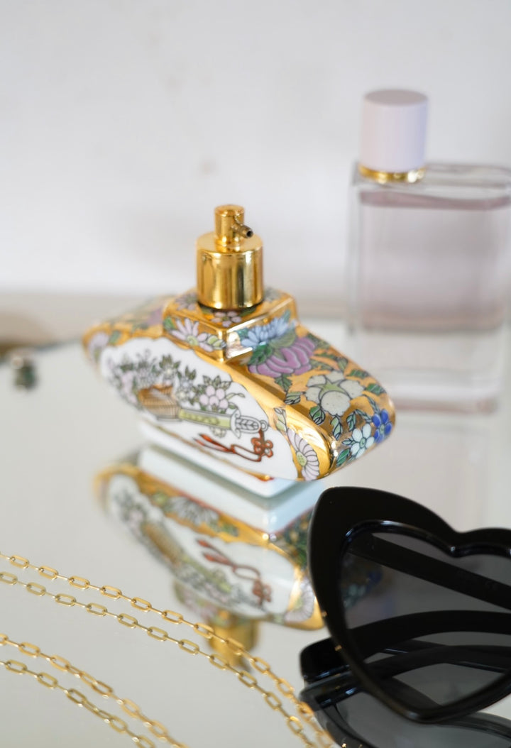 ASIAN FLORAL PERFUME BOTTLE