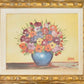 ORIGINAL FRAMED FLOWERS IN VASE OIL PAINTING