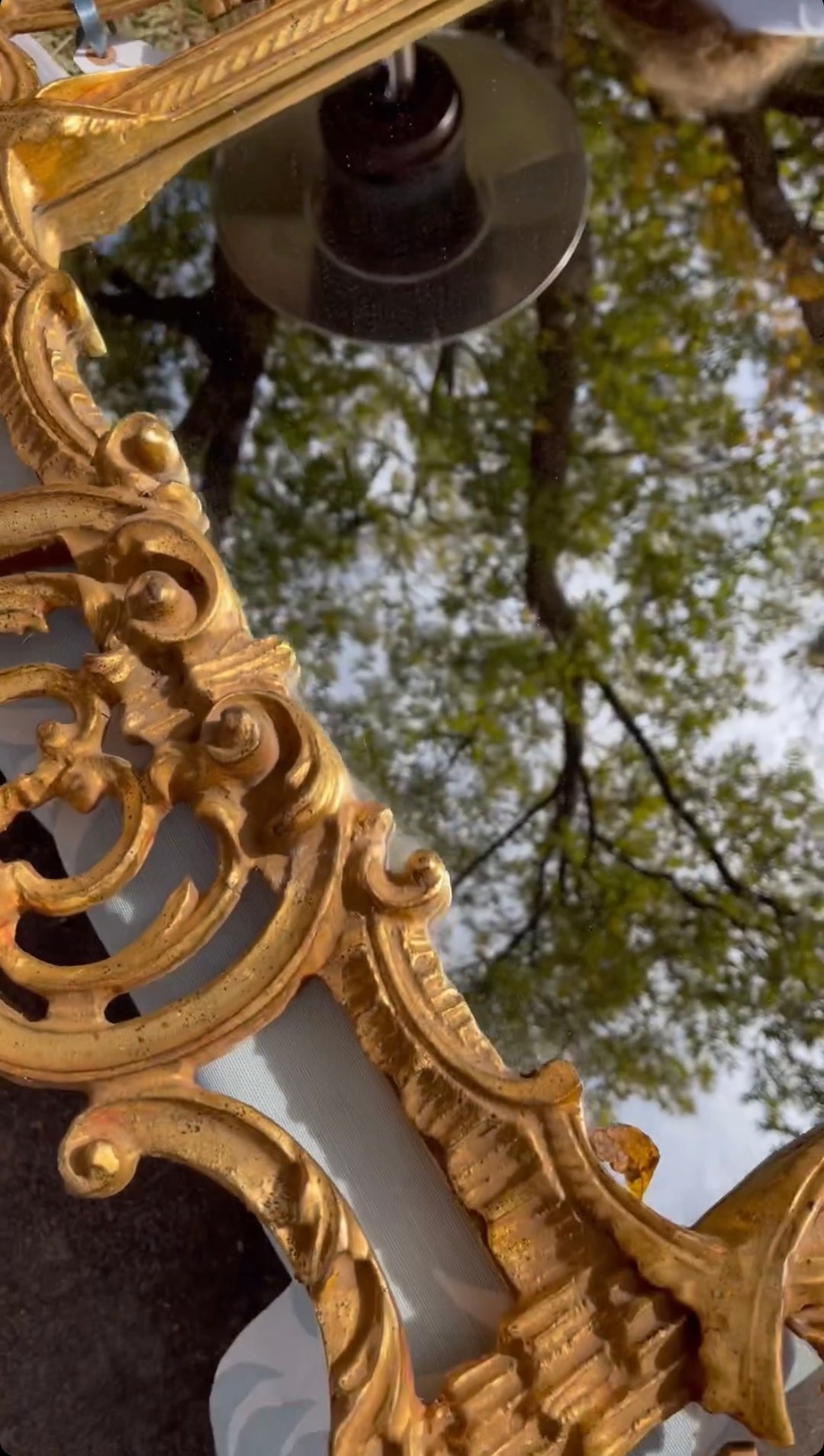 GILT GOLD ITALIAN CHIPPENDALE MIRROR